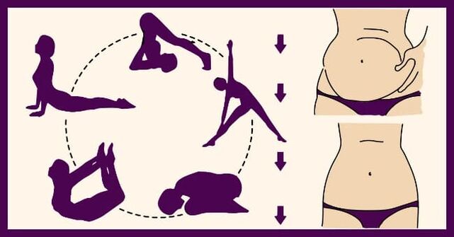 Practice to lose weight in the abdomen