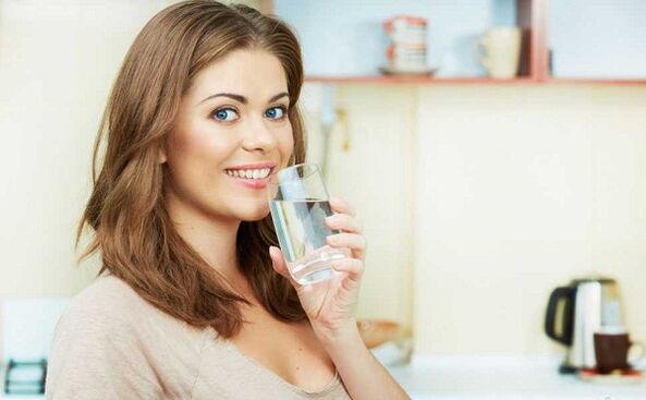 Drinking water throughout the day